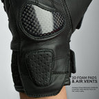 Gladiator Genuine Leather Motorcycle Gloves