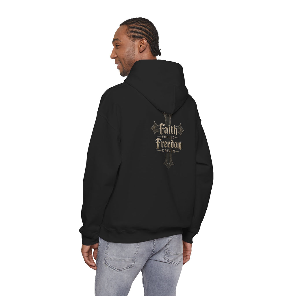 BikerThreads HQ Faith Fueled Freedom Driven Hoodie