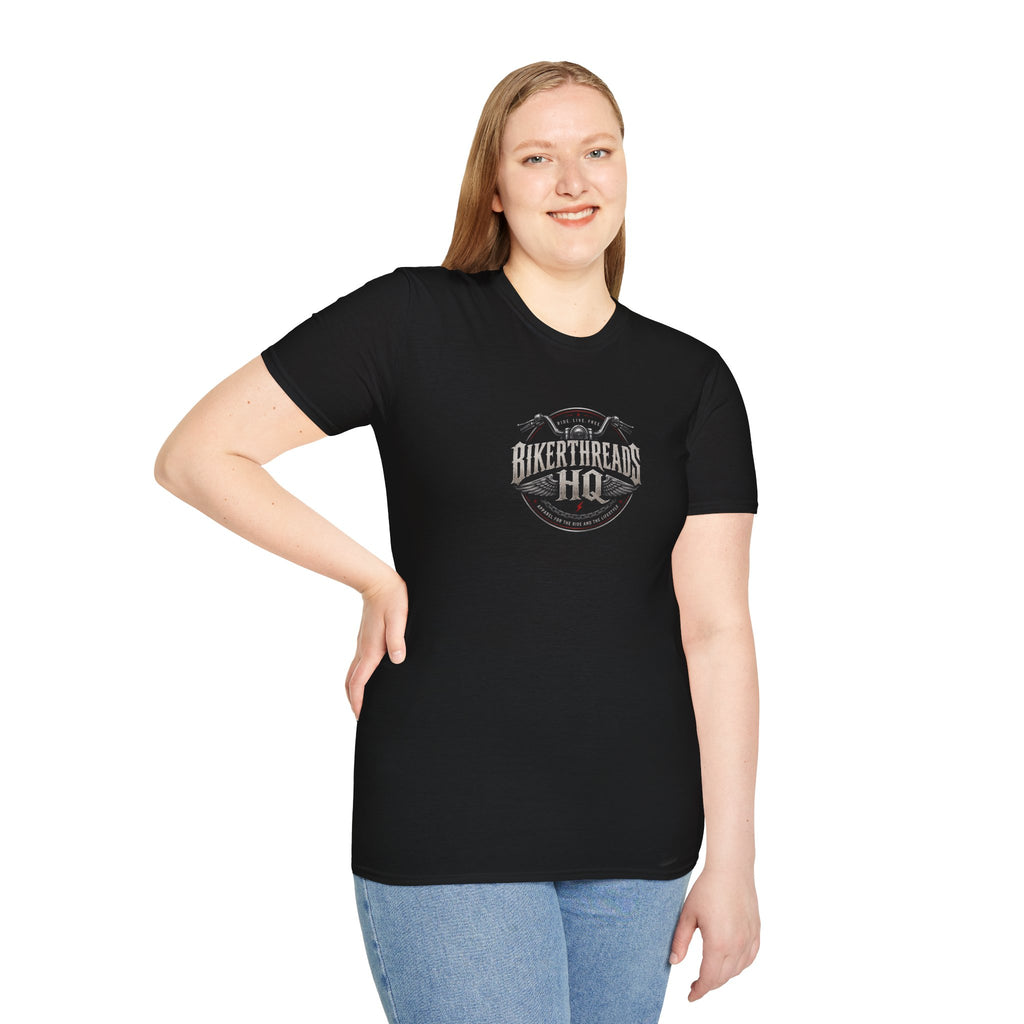Bikerthreads HQ Silence the noise, Focus on the now, Trust the journey Tee