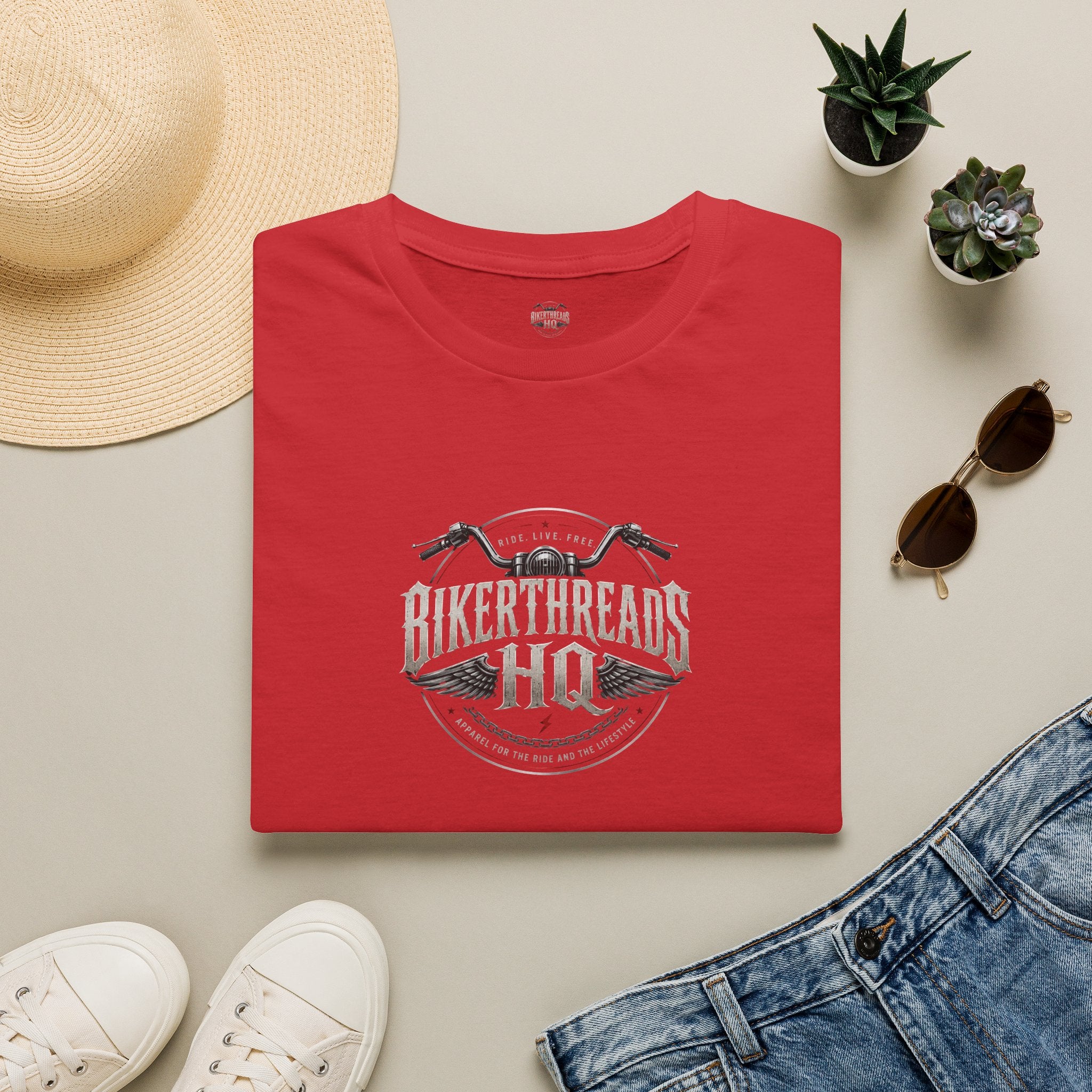 Bikerthreads HQ Faith Fueled Freedom Driven Tee