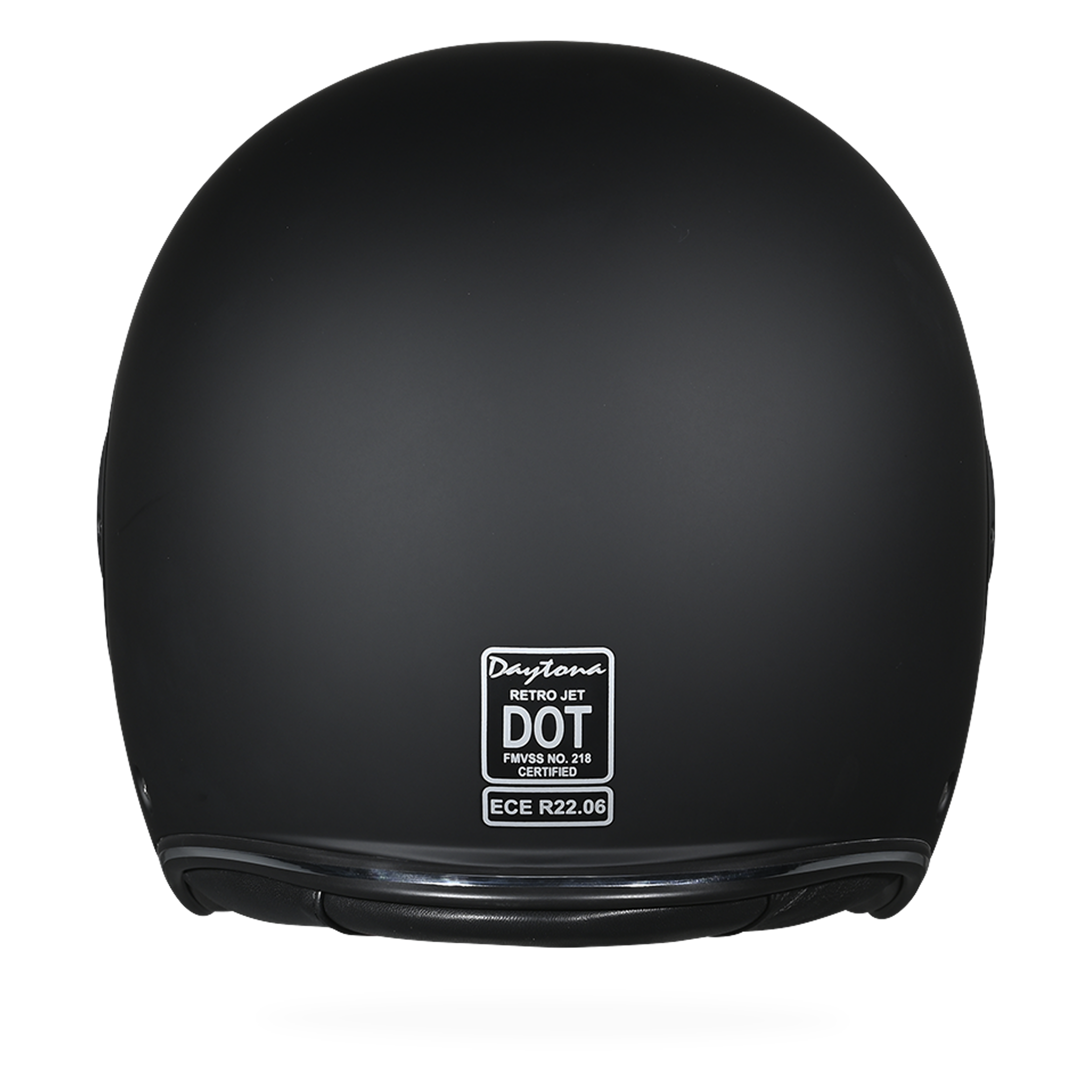 D.O.T. & ECE Daytona Retro Jet- Dull Black