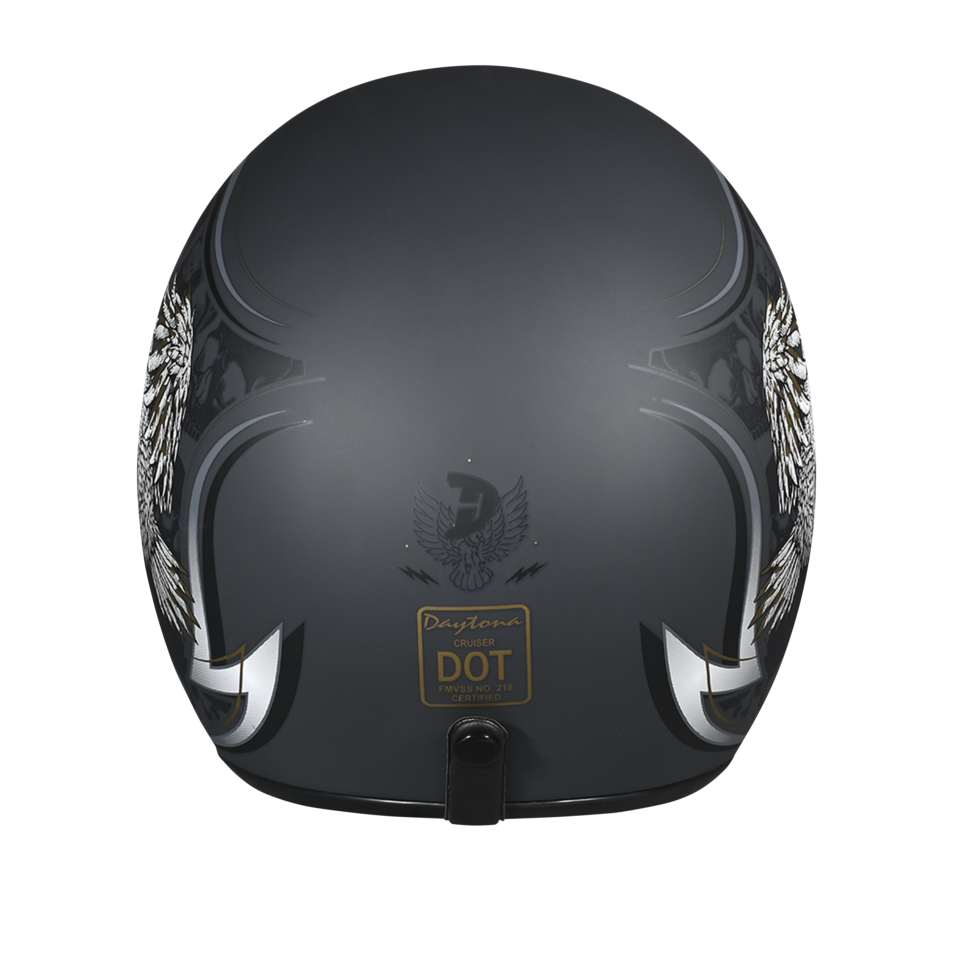 DOT Approved Daytona Cruiser Open Face Motorcycle Helmet - Men, Women & Youth - With Visor & Graphics - W/ Wild Soul