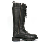 Ladies Wild Rose Black Knee-High Boots - BTL1007