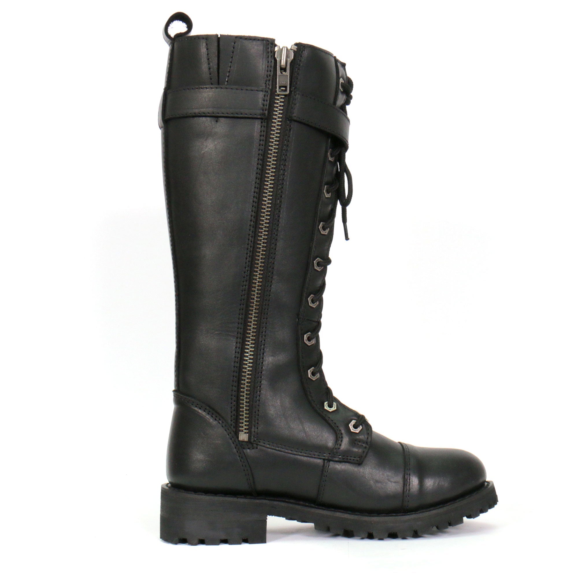 Ladies Wild Rose Black Knee-High Boots - BTL1007