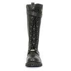 Ladies Wild Rose Black Knee-High Boots - BTL1007