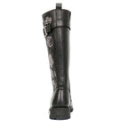 Ladies Wild Rose Black Knee-High Boots - BTL1007