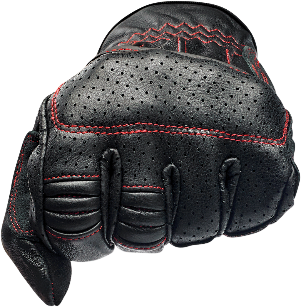 BILTWELL Borrego Gloves - Redline - Small 1506-0108-302