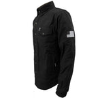 Protective Canvas Jacket for Men - Black Solid