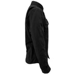 Protective Canvas Jacket for Men - Black Solid