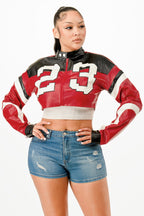 Trendy Zip-Up Moto Jacket