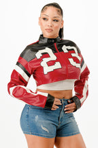 Trendy Zip-Up Moto Jacket