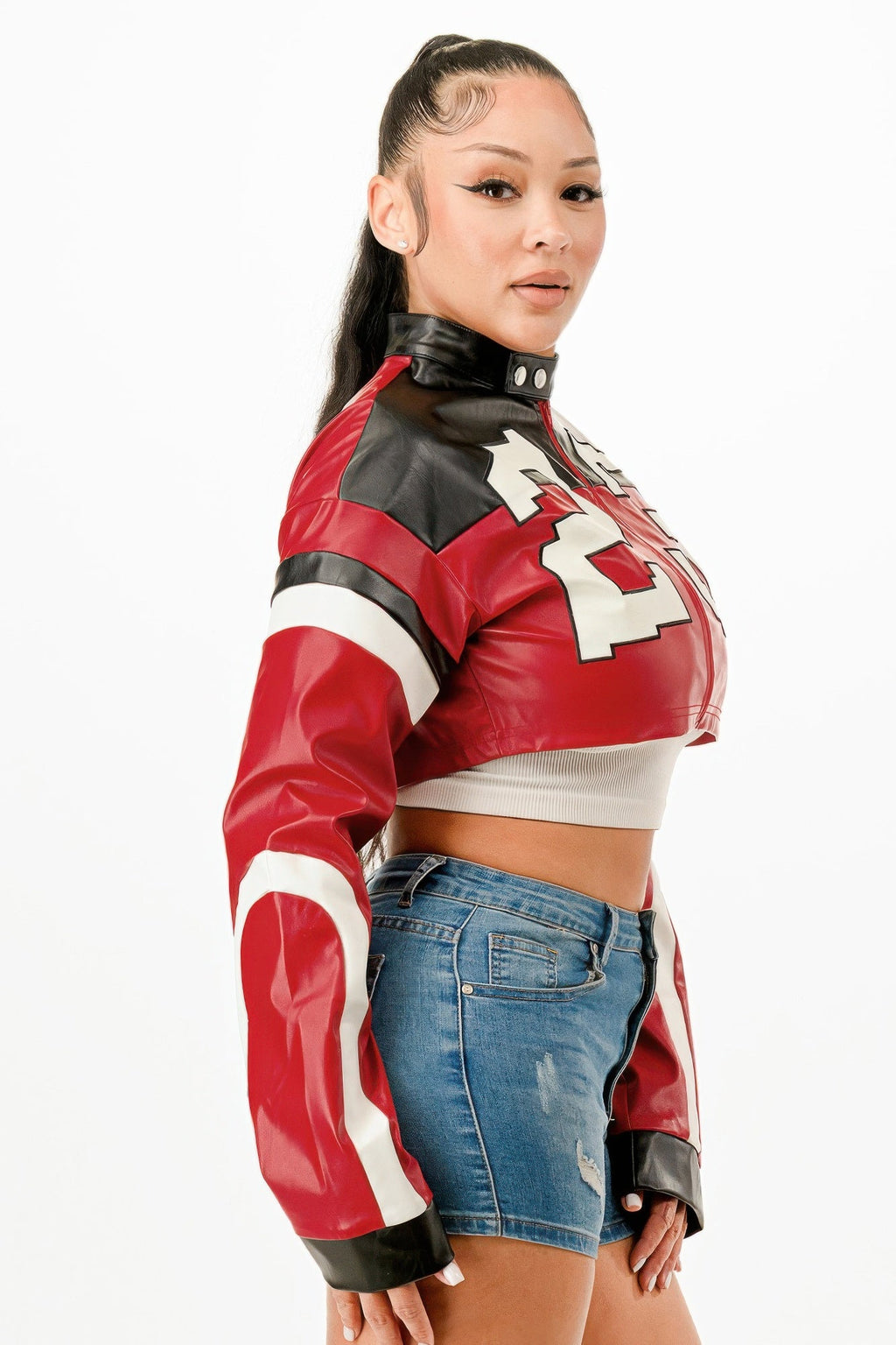 Trendy Zip-Up Moto Jacket