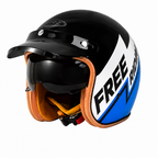 The Street King Vintage Open Face Motorcycle Helmet