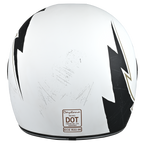 D.O.T. & ECE Daytona Retro Full Face Motorcycle Helmet: Vintage Style for Men, Women, & Youth - W/ Blitz