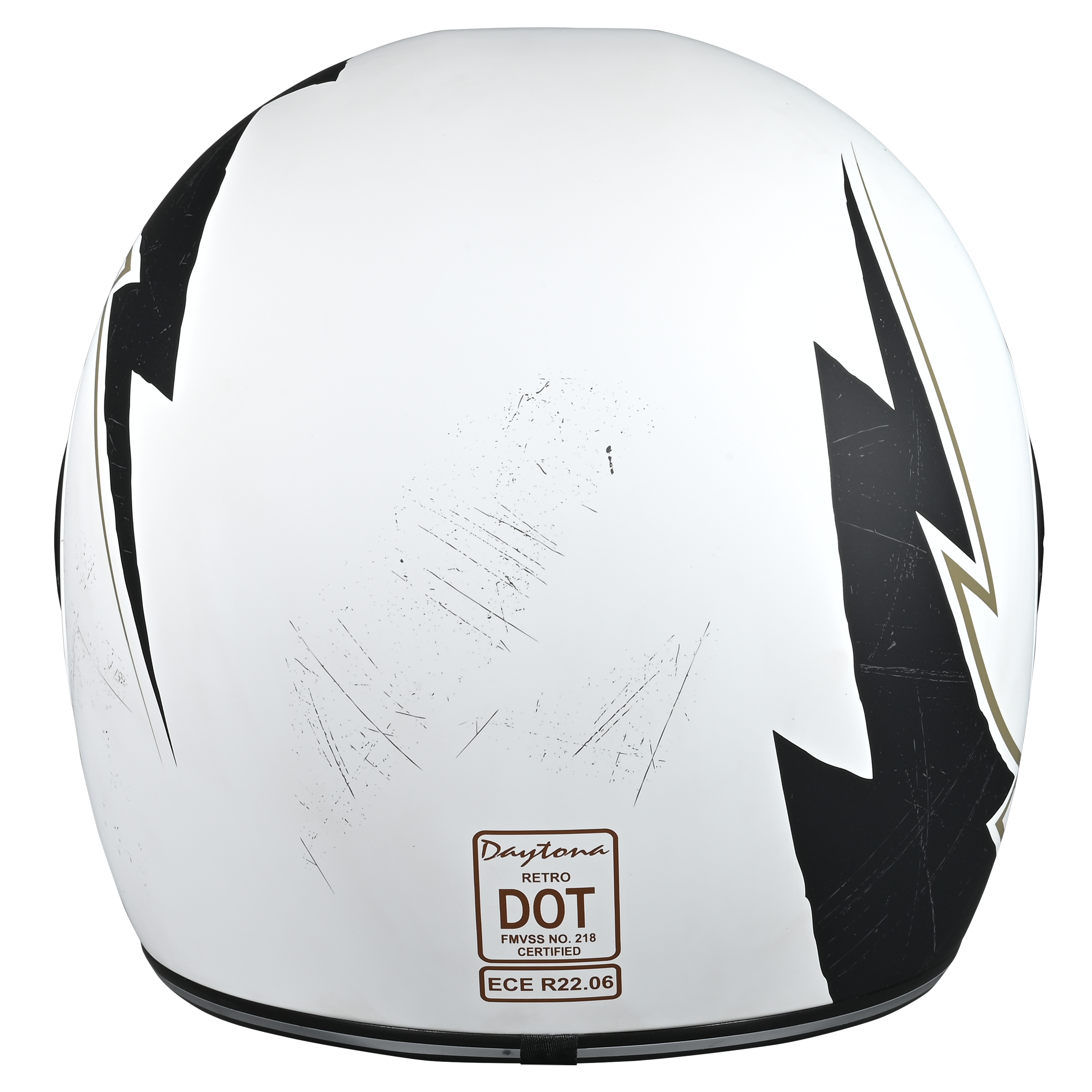 D.O.T. & ECE Daytona Retro Full Face Motorcycle Helmet: Vintage Style for Men, Women, & Youth - W/ Blitz