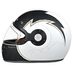 D.O.T. & ECE Daytona Retro Full Face Motorcycle Helmet: Vintage Style for Men, Women, & Youth - W/ Blitz