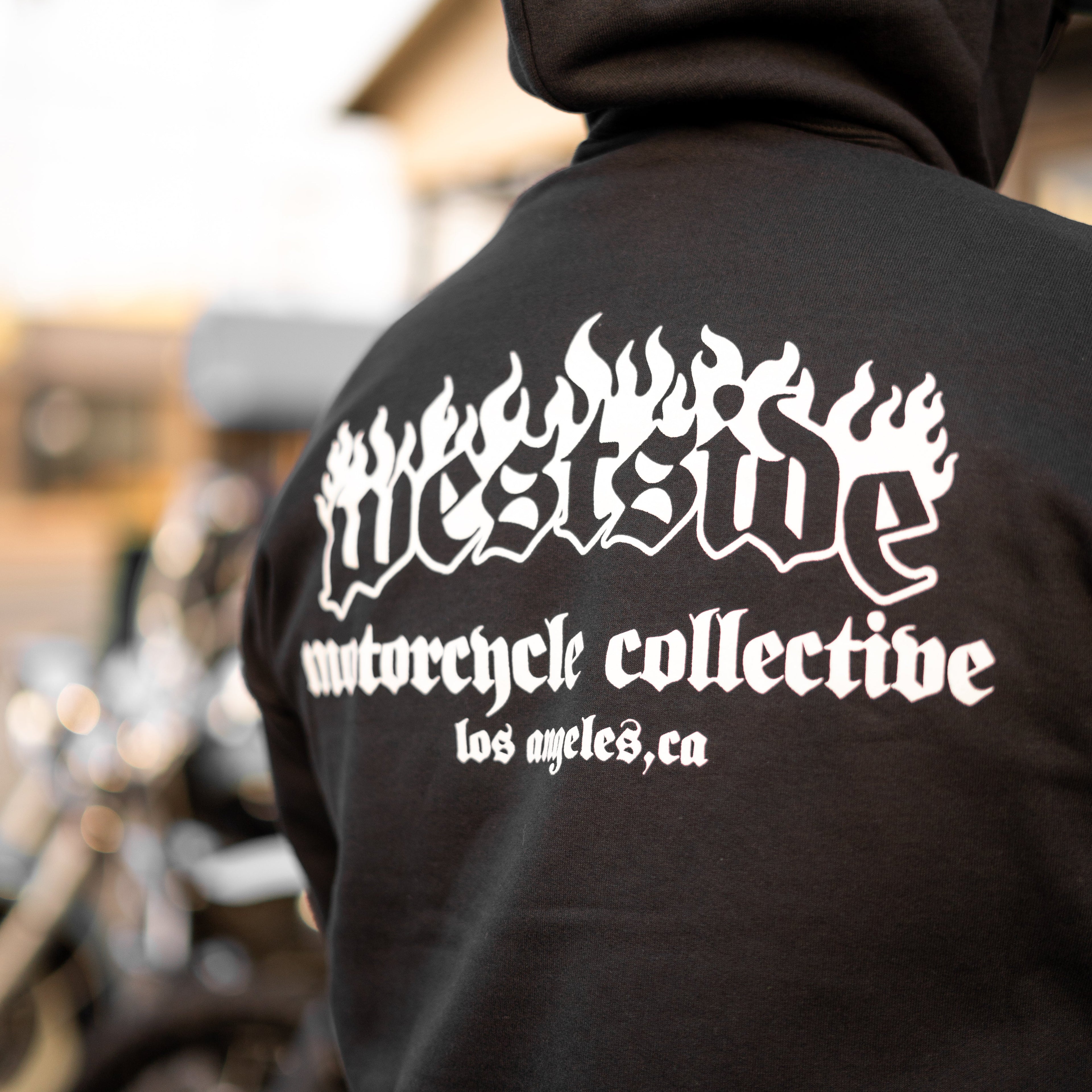Westside Bold Motorcycle Graphic Hoodie