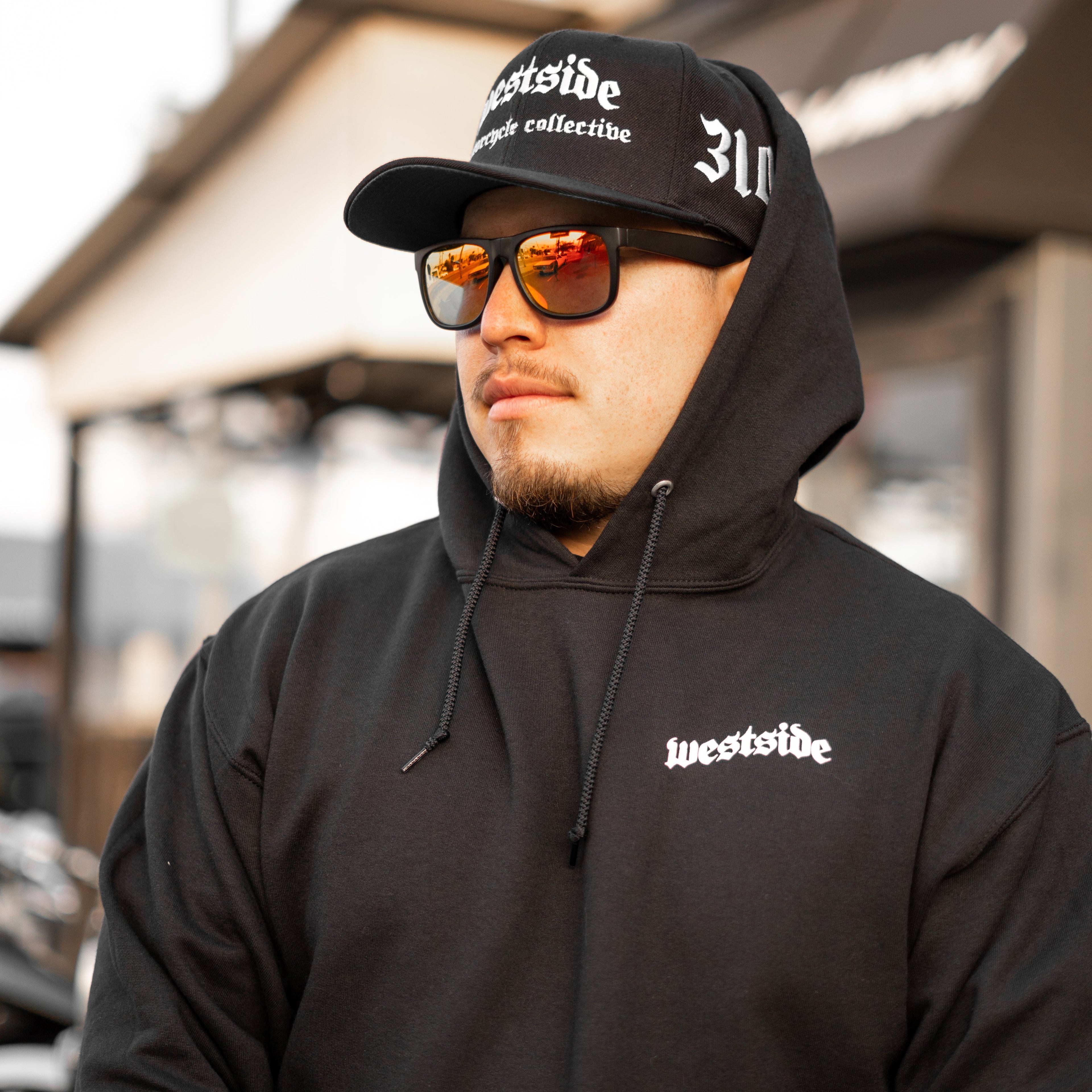 Westside Bold Motorcycle Graphic Hoodie