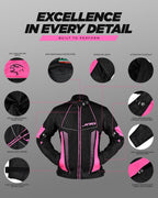 Diana Women's Motorcycle Jacket (Pink)