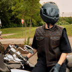 Upside Men's Club Style Leather Vest