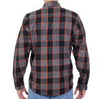 Hot Leathers Men's 'Hell Junction' Multi/Color Cotton Flannel Shirt - Button Front - Riding/Casual/ Work Wear - FLM2020