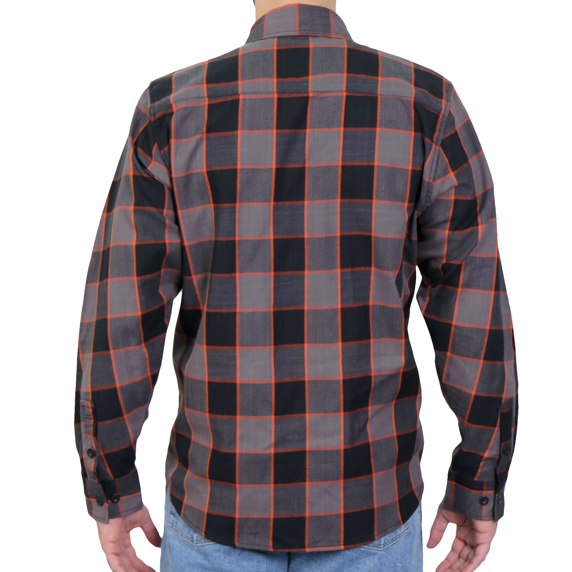 Hot Leathers Men's 'Hell Junction' Multi/Color Cotton Flannel Shirt - Button Front - Riding/Casual/ Work Wear - FLM2020