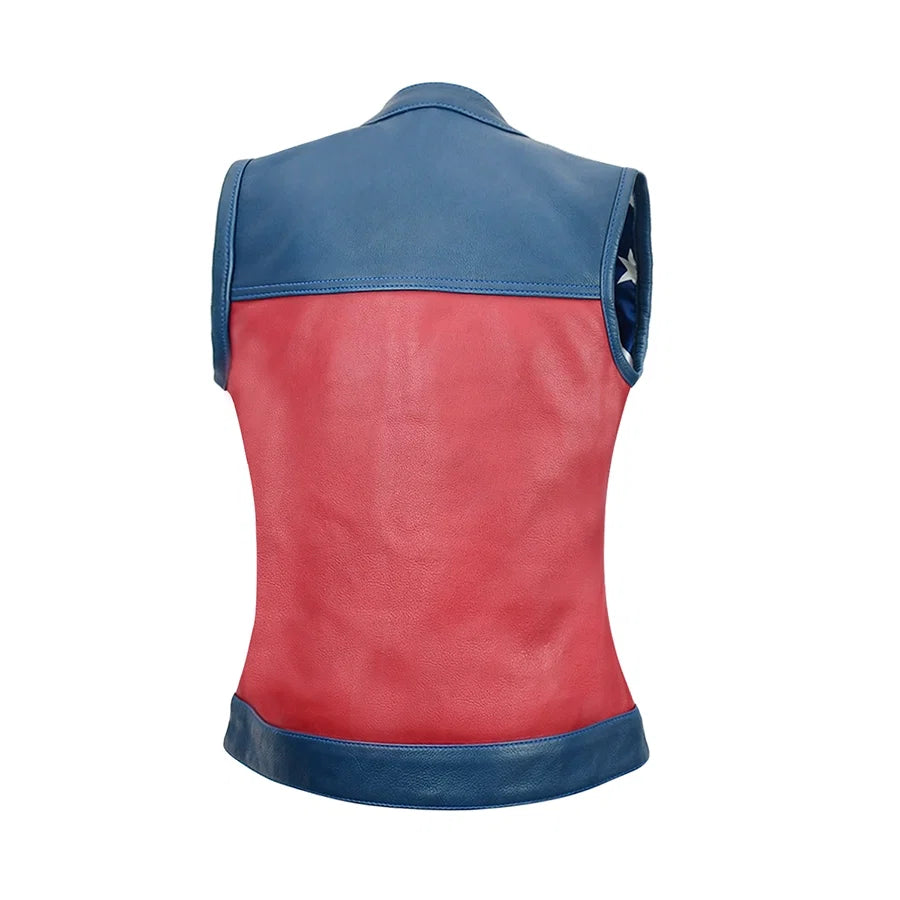 Freedom Belle Women's Motorcycle Leather Vest