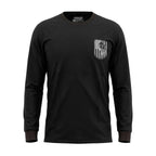 Men's Long Sleeve T-Shirt with American Eagle & Flag Print