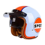 The Street King Vintage Open Face Motorcycle Helmet