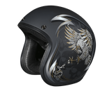 DOT Approved Daytona Cruiser Open Face Motorcycle Helmet - Men, Women & Youth - With Visor & Graphics - W/ Wild Soul