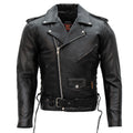 Hot Leathers JKM1002 Classic Men’s Motorcycle Leather Jacket with Zip Out Lining
