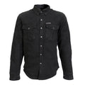 Hot Leathers Men's 'Backroad' Black Cotton Flannel Shirt - Button Front - Riding Protective Wear - JKM3009