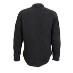 Hot Leathers Men's 'Backroad' Black Cotton Flannel Shirt - Button Front - Riding Protective Wear - JKM3009