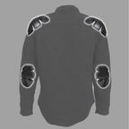Hot Leathers Men's 'Backroad' Black Cotton Flannel Shirt - Button Front - Riding Protective Wear - JKM3009