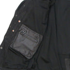 Hot Leathers Men's 'Backroad' Black Cotton Flannel Shirt - Button Front - Riding Protective Wear - JKM3009
