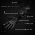 Ultra Volid Leather Motorcycle Gloves