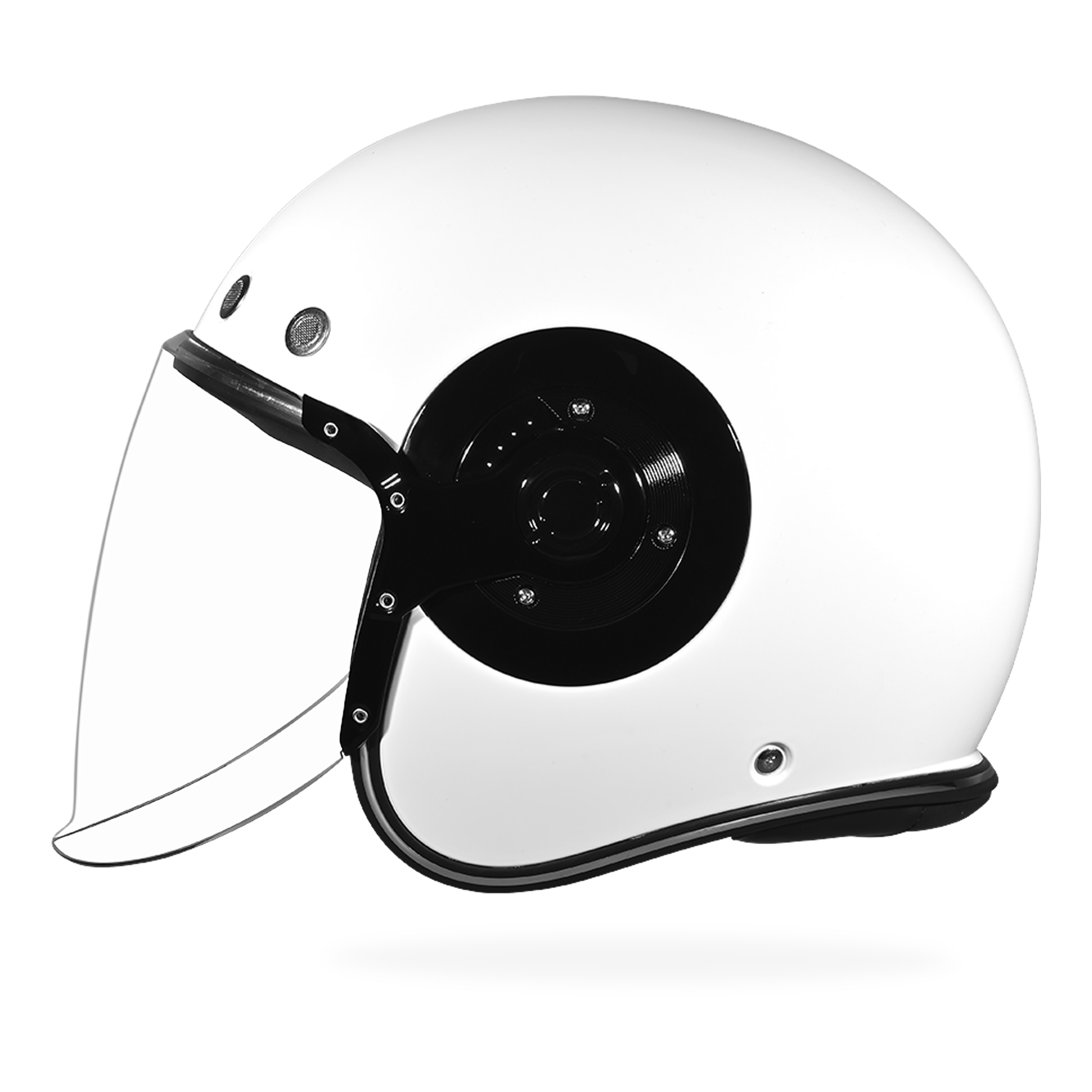 D.O.T. & ECE Daytona Retro Jet- Hi-Gloss White
