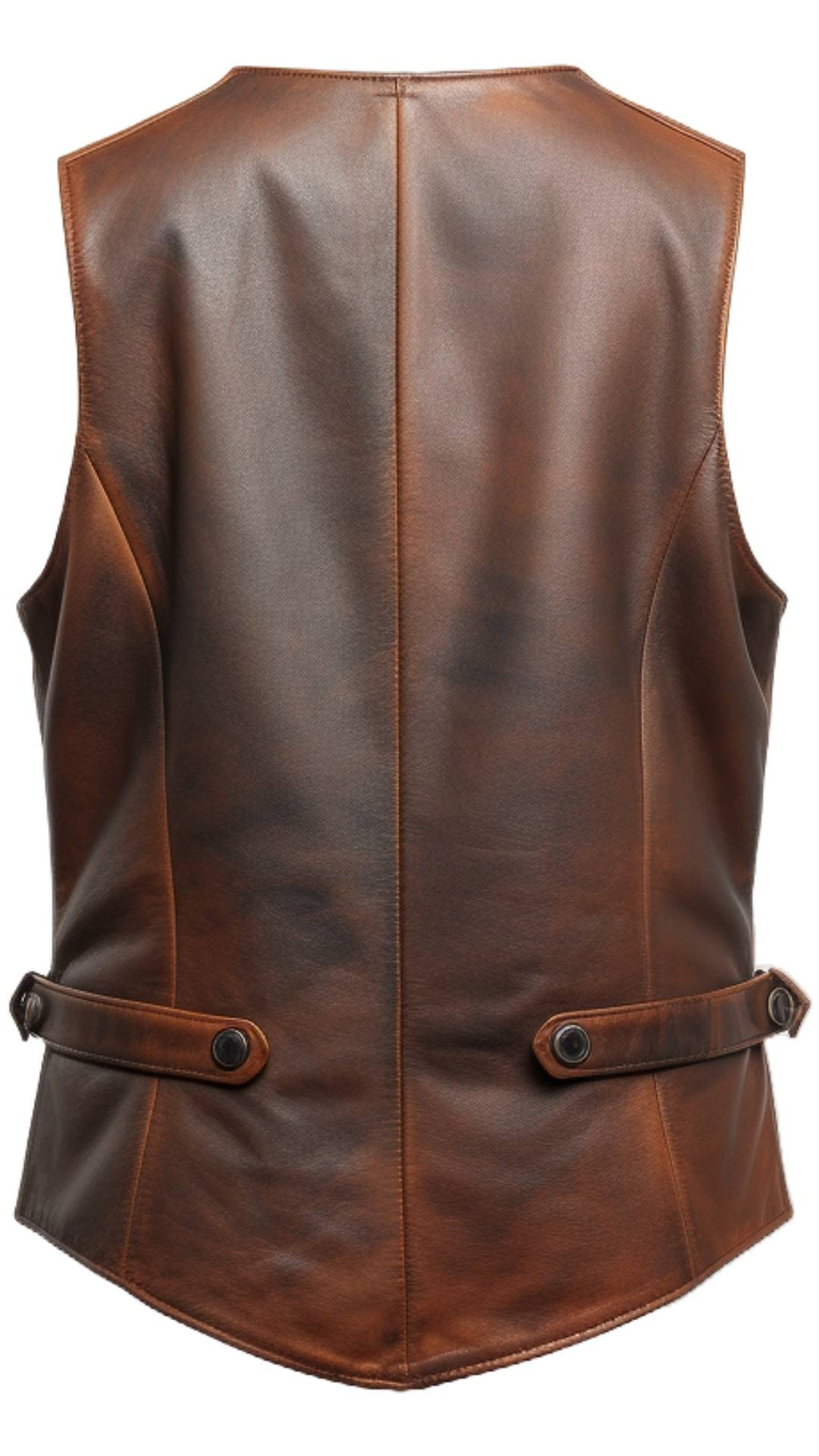 Men's Classic Brown Genuine Leather Vest