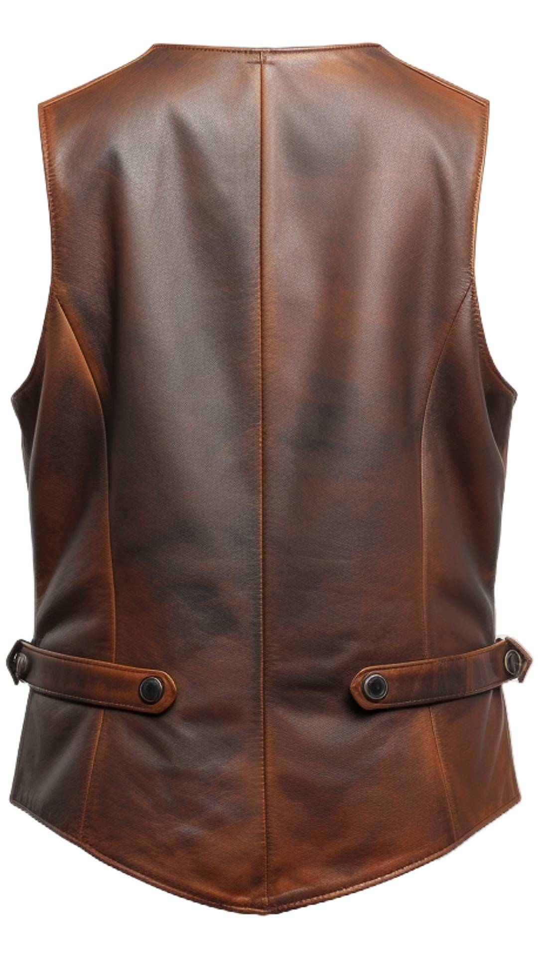 Men's Classic Brown Genuine Leather Vest