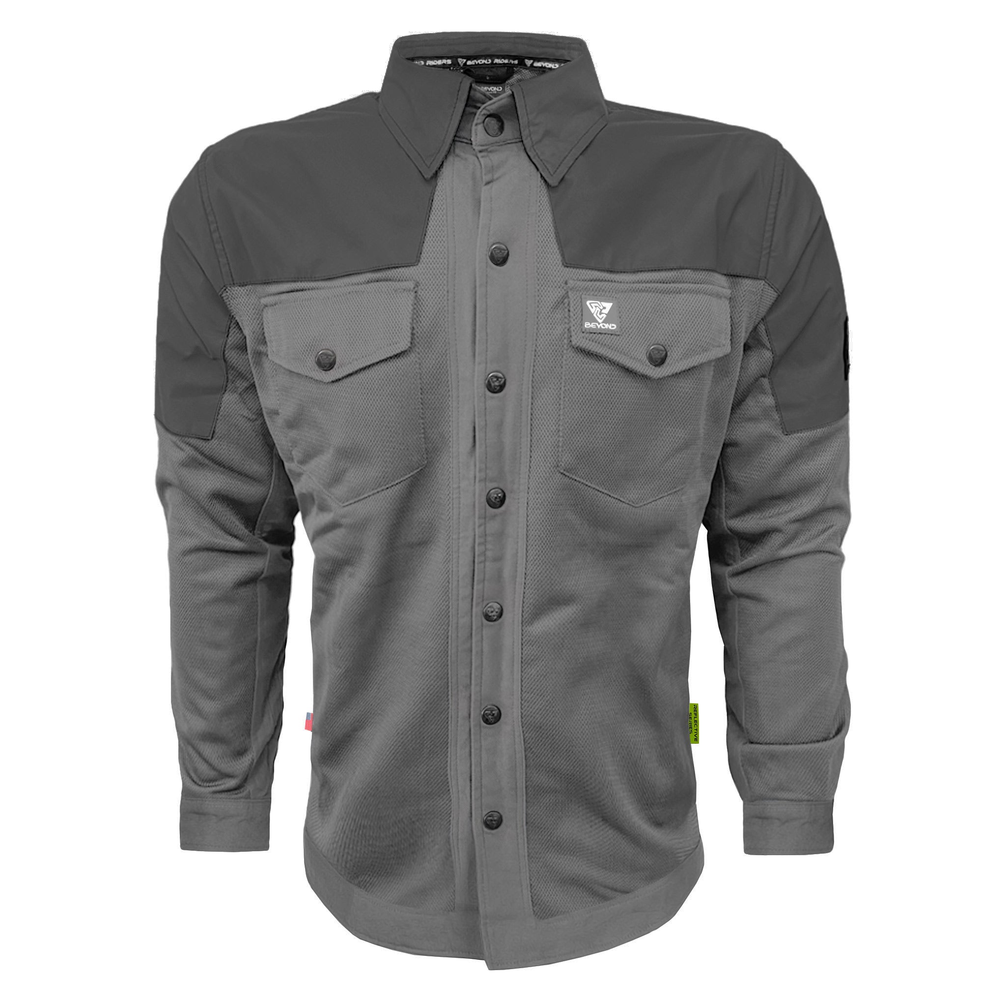 Summer Mesh Reflective Shirt Dark Grey Nebula