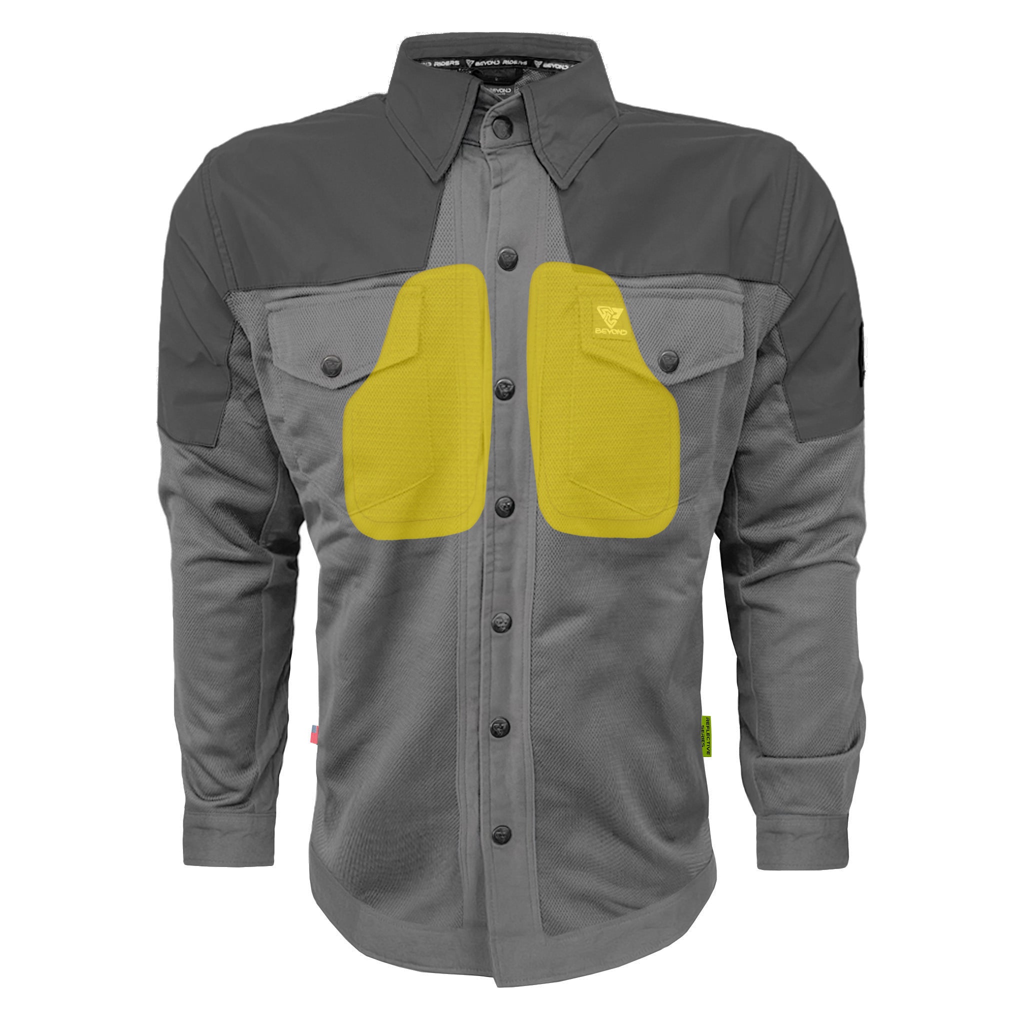 Summer Mesh Reflective Shirt Dark Grey Nebula