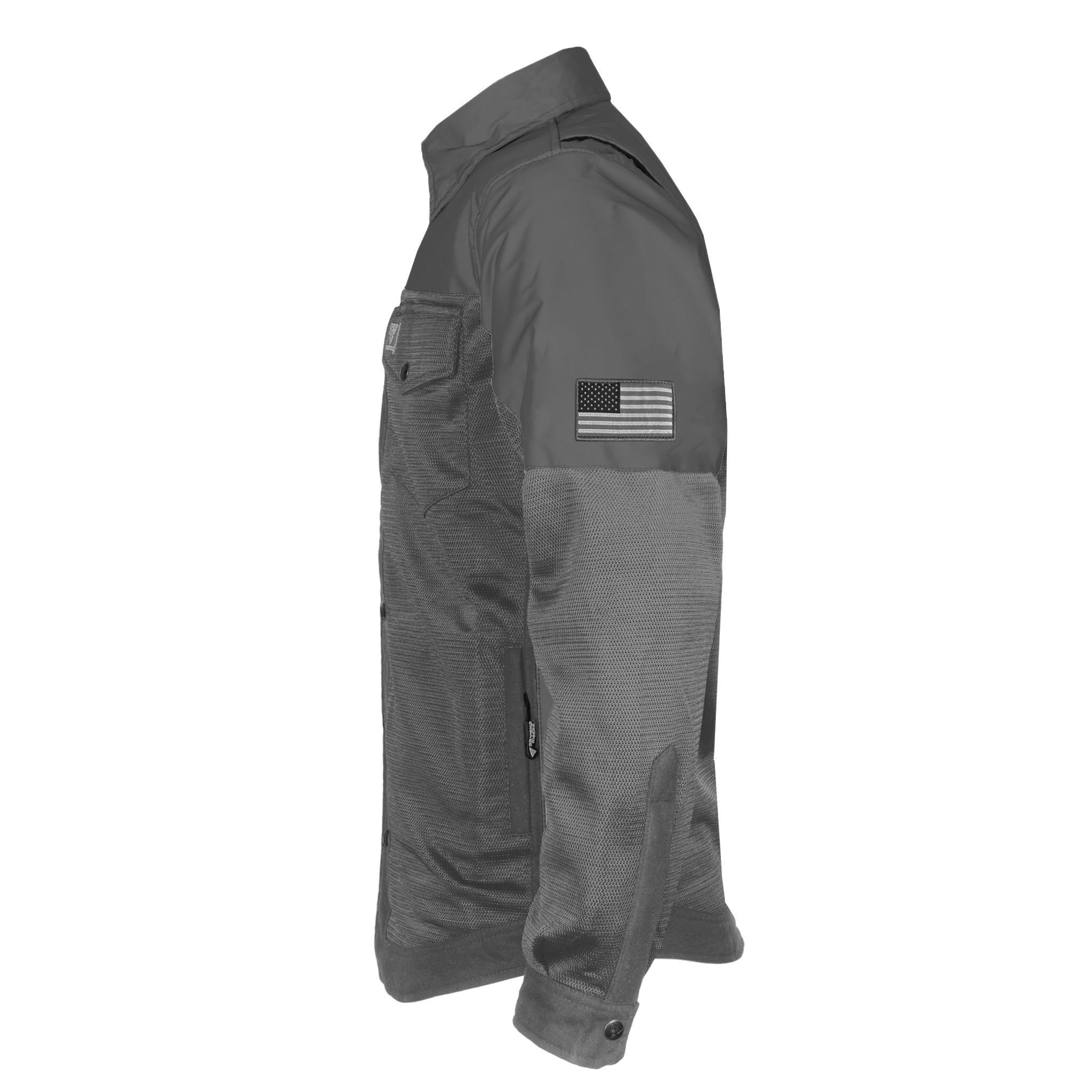 Summer Mesh Reflective Shirt Dark Grey Nebula