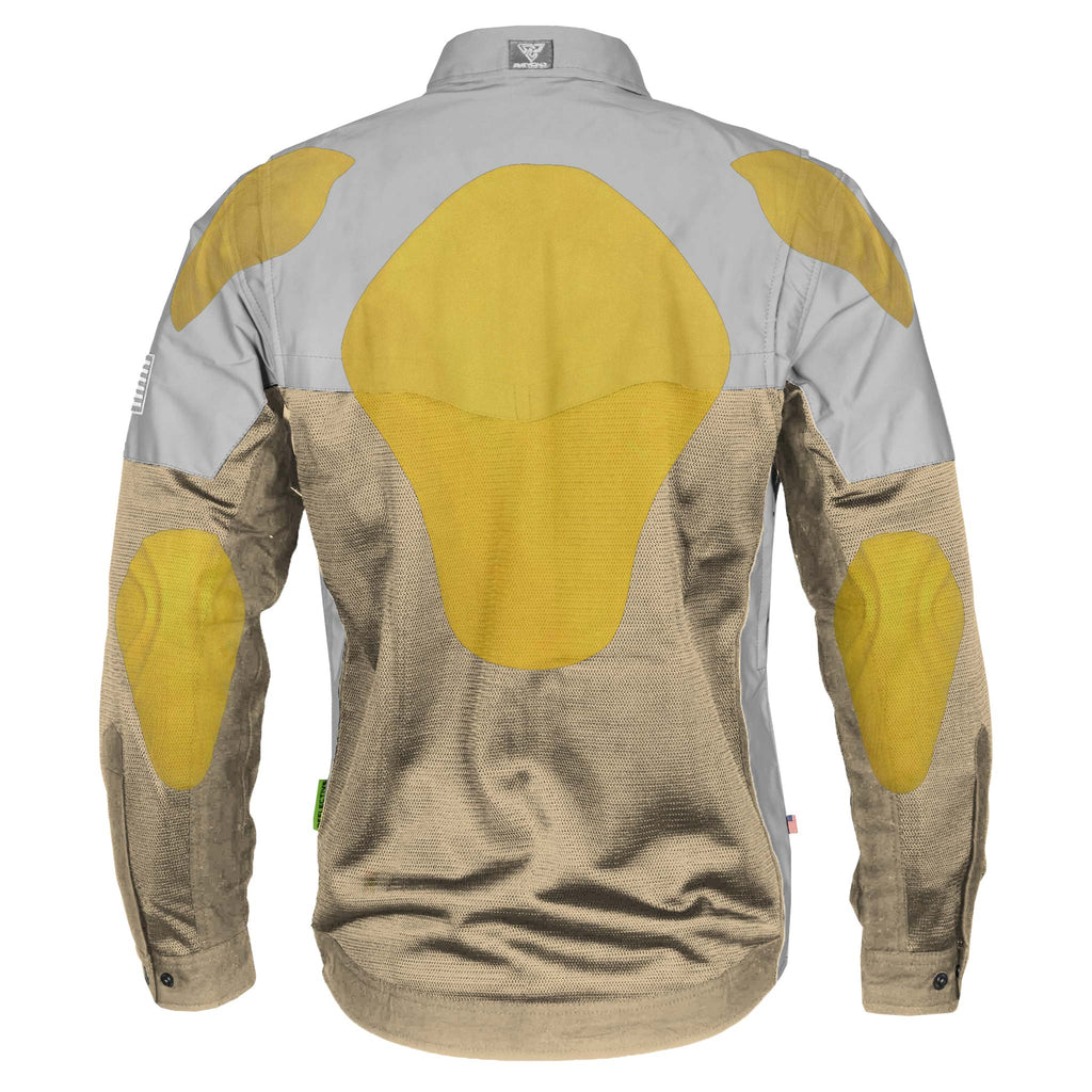 Summer Mesh Reflective Shirt Khaki Eclipse