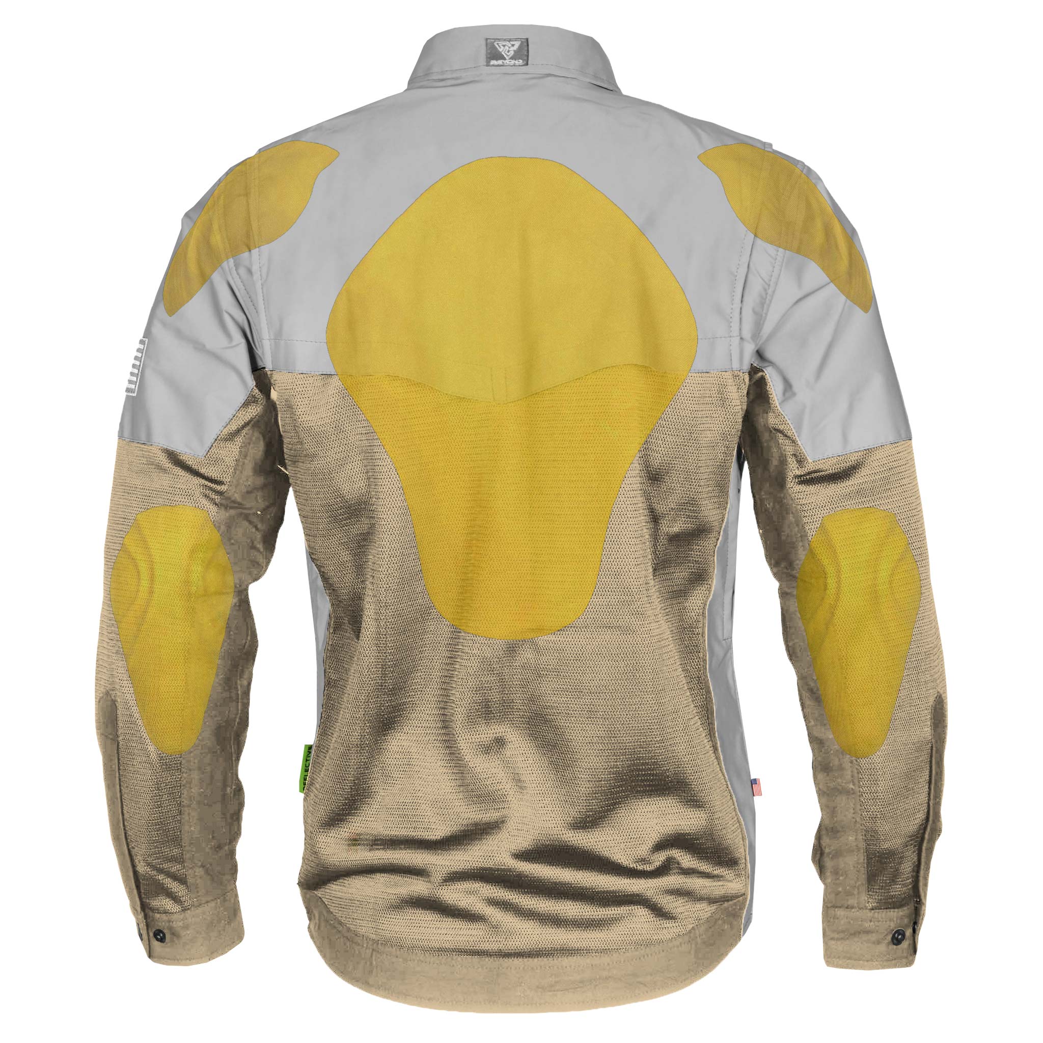 Summer Mesh Reflective Shirt Khaki Eclipse