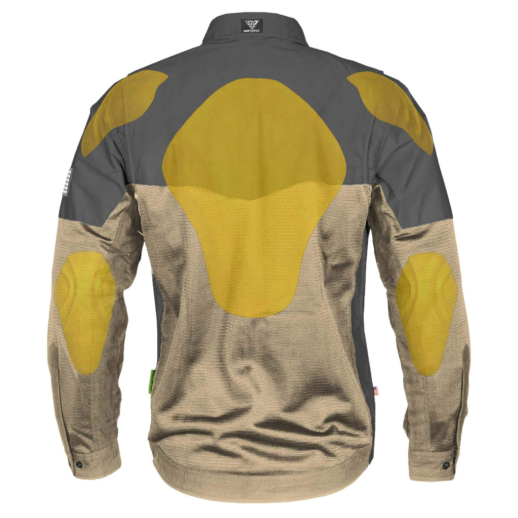Summer Mesh Reflective Shirt Khaki Nebula