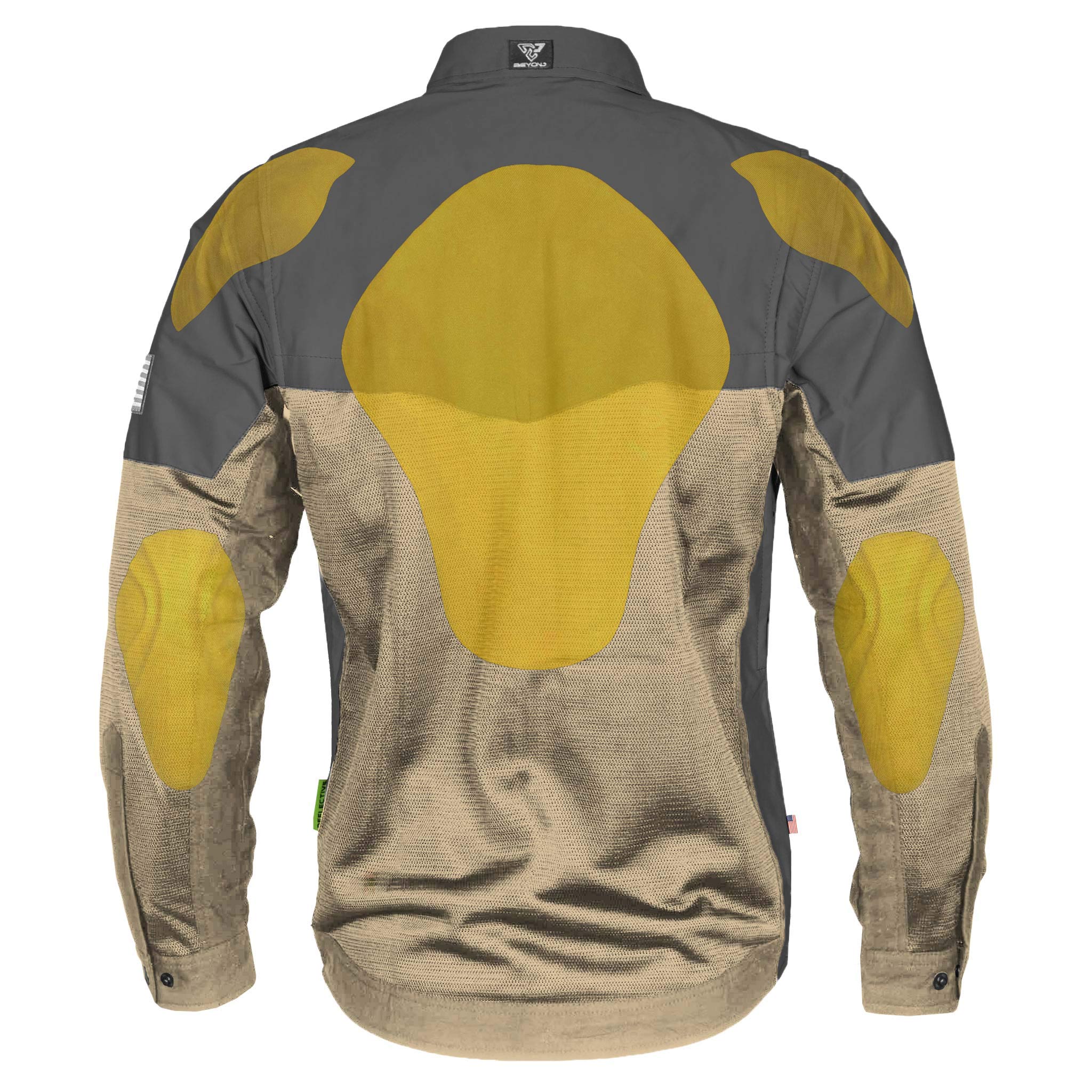 Summer Mesh Reflective Shirt Khaki Nebula