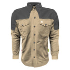Summer Mesh Reflective Shirt Khaki Nebula