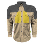 Summer Mesh Reflective Shirt Khaki Nebula