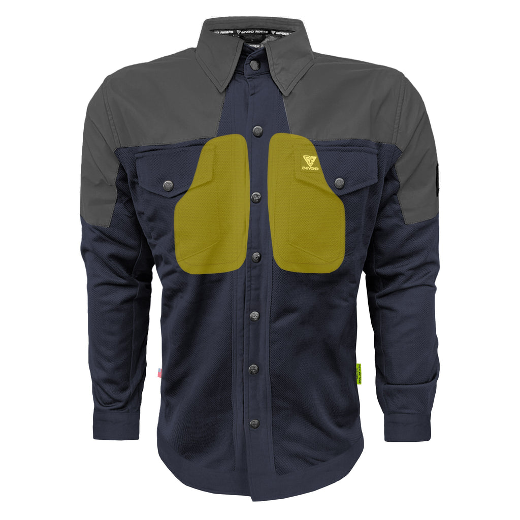 Summer Mesh Reflective Shirt Navy Blue Nebula