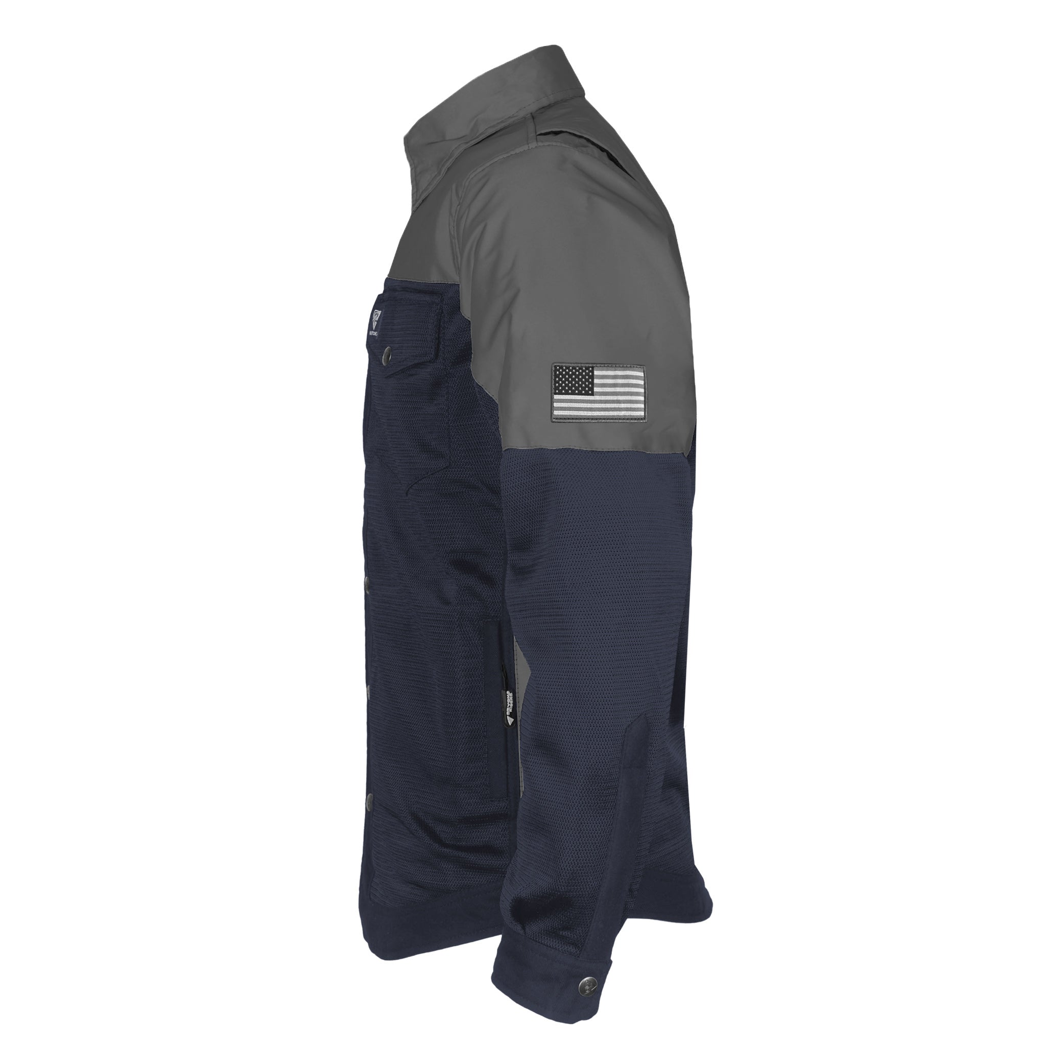 Summer Mesh Reflective Shirt Navy Blue Nebula